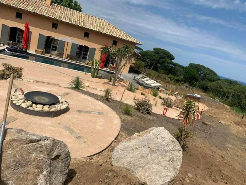 Travaux de maçonnerie extérieure, Sainte-Maxime, Wiss Gardens