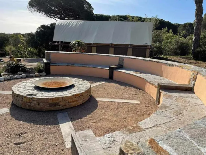 Travaux de maçonnerie extérieure, Sainte-Maxime, Wiss Gardens