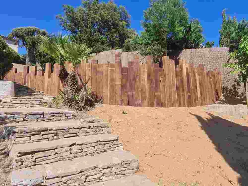Travaux de maçonnerie extérieure, Sainte-Maxime, Wiss Gardens